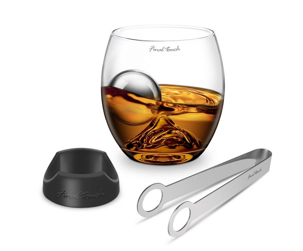 Rock 威士忌酒杯及不鏽鋼冰球套裝 (GS350)